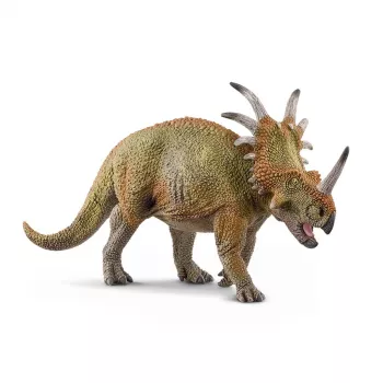 schleich Dinosaurier Styracosaurus, 4 roky, Dobývanie Zeme, Dinosaury a sopka, zelená, sivá, plast