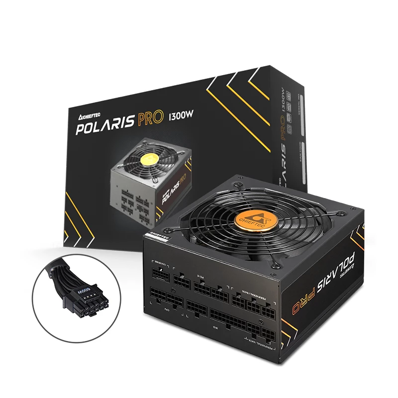 Chieftec Polaris PRO 1300W napájací zdroj 20+4-Pin ATX ATX čierny