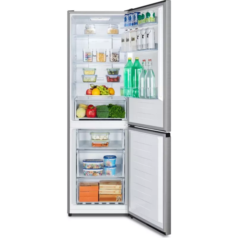 Hisense RB390N4BCC chladnička s mrazničkou, 304 l (chladnička 207 l, mraznička 97 l), energetická trieda C, nehrdzavejúca oceľ