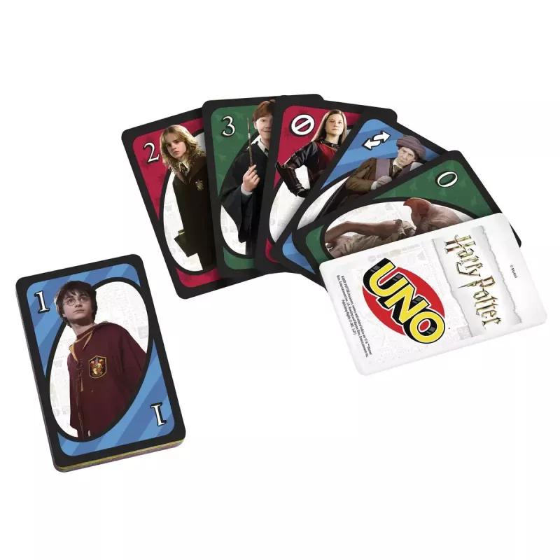 Kartová hra MATTEL UNO Harry Potter – skladacia hra, od 7 rokov