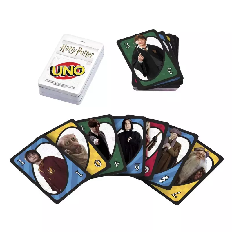 Kartová hra MATTEL UNO Harry Potter – skladacia hra, od 7 rokov