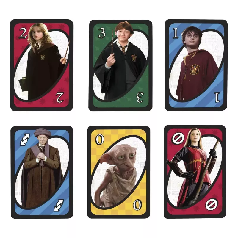 Kartová hra MATTEL UNO Harry Potter – skladacia hra, od 7 rokov