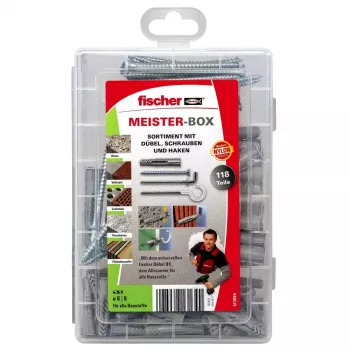 Sada skrutiek a hmoždiniek Fischer MEISTER-BOX UX 75 kusov