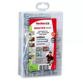 Sada skrutiek a hmoždiniek Fischer MEISTER-BOX UX 75 kusov
