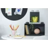 room copenhagen LEGO Brick Shelf 8+4 čierna — modulárna nástenná polica s 2 policami