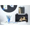 room copenhagen LEGO Brick Shelf 8+4 čierna — modulárna nástenná polica s 2 policami
