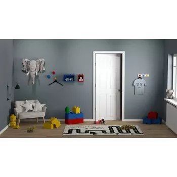 Polica Room Copenhagen LEGO Brick Shelf 8+4 červená, 2 police