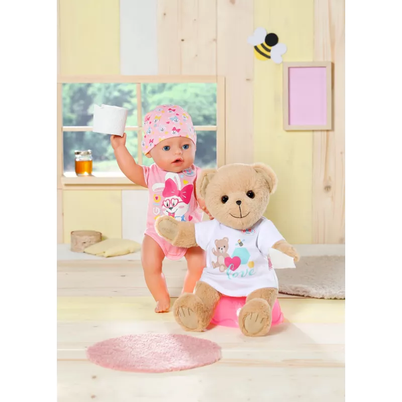 Hračkársky medveď BABY born medveď biely 0 až 12 rokov