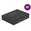 DELOCK DisplayPort 2 - 1 switch - obojsmerný 8K 30 Hz