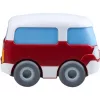 Autobus HABA Kullerbu Momentum Motor Mini Bus modrá sivá červená biela