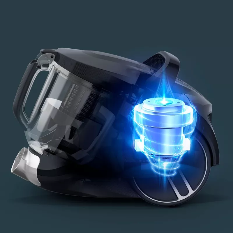 Rowenta Compact Power XXL Animal RO4B50 podlahový vysávač bez vrecka, 3-stupňový filter, sivo-čierny