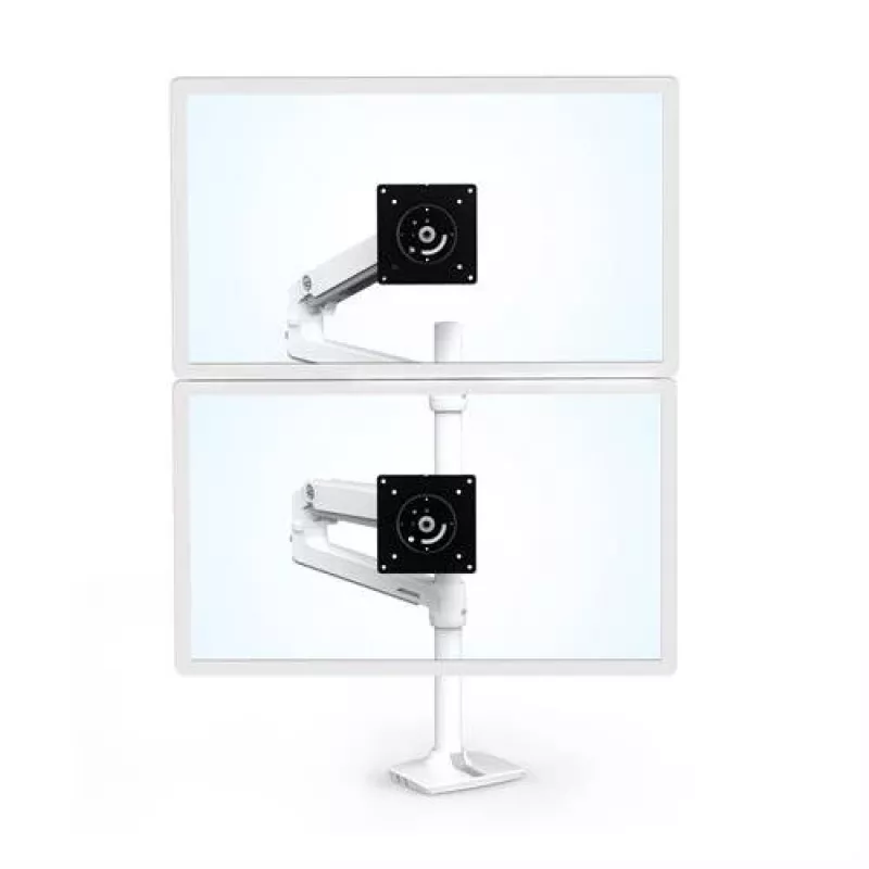 ERGOTRON LX Dual Stacking Arm, vysoký stĺpik (biela)