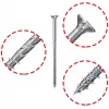 Fischer Power-Fast II 6,0 x 220 skrutky do drevotrieskových dosiek so zápustnou hlavou, pozinkované, 50 ks