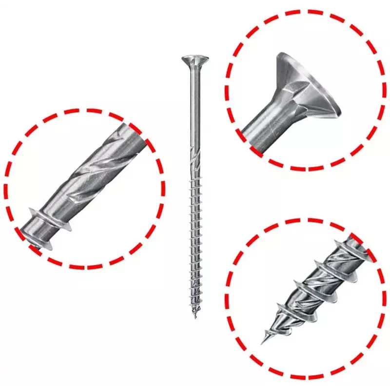 Fischer Power-Fast II 6,0 x 220 skrutky do drevotrieskových dosiek so zápustnou hlavou, pozinkované, 50 ks