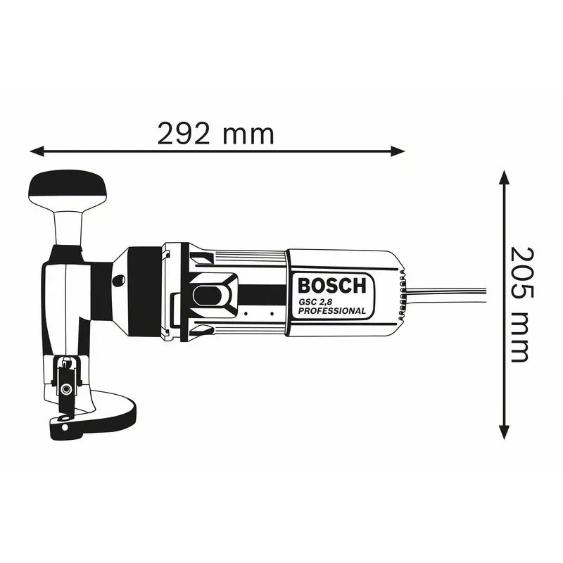 Bosch 0 601 506 103 elektrické nožnice/vykrajovač 2400 h/min 500 W