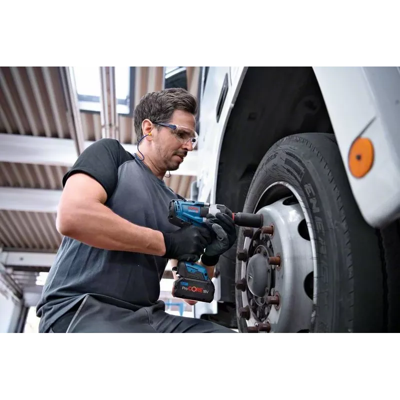 Bosch GDS 18V-1050 H Professional aku rázový uťahovák 18 V, 1050 Nm, 1750 ot./min., vonkajší štvorhran 3/4", 2x akumulátor ProCORE18V 5,5 Ah, L-BOXX, modrý/čierny