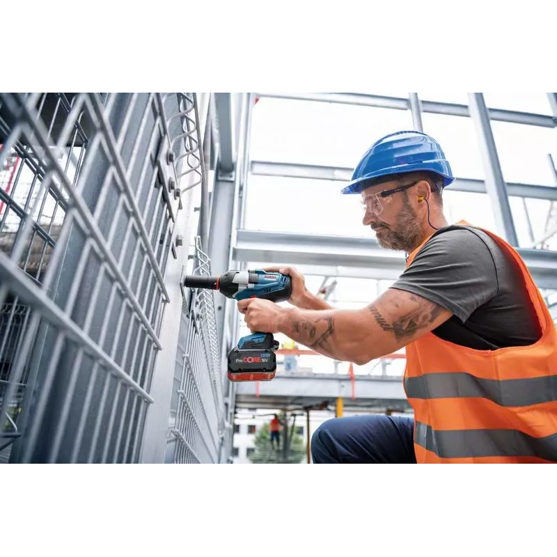 Bosch GDS 18V-1050 H Professional aku rázový uťahovák 18 V, 1050 Nm, 1750 ot./min., vonkajší štvorhran 3/4", 2x akumulátor ProCORE18V 5,5 Ah, L-BOXX, modrý/čierny