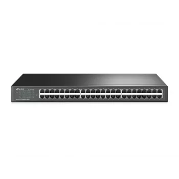 TP-Link 48-portový 10/100Mbit/s rackový sieťový switch, Unmanaged, Fast Ethernet (10/100), racková montáž, 1U