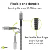 USB kábel Wentronic 49282 USB 2.0 1 m Micro-USB B USB A čierny sivý