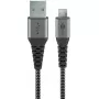 USB kábel Wentronic 49282 USB 2.0 1 m Micro-USB B USB A čierny sivý