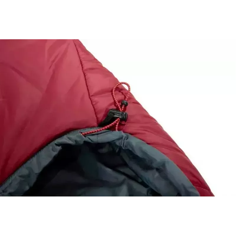 Mumiový spací vak High Peak Hyperion 1M nylon sivý červený 210 cm
