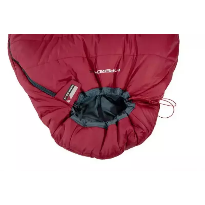 Mumiový spací vak High Peak Hyperion 1M nylon sivý červený 210 cm
