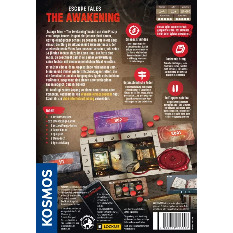Kosmos Escape Tales: The Awakening dedukčná spoločenská hra