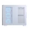 PC skriňa Aerocool P500C Midi Tower biela ATX bočný napájací zdroj 3x 120 mm ventilátory
