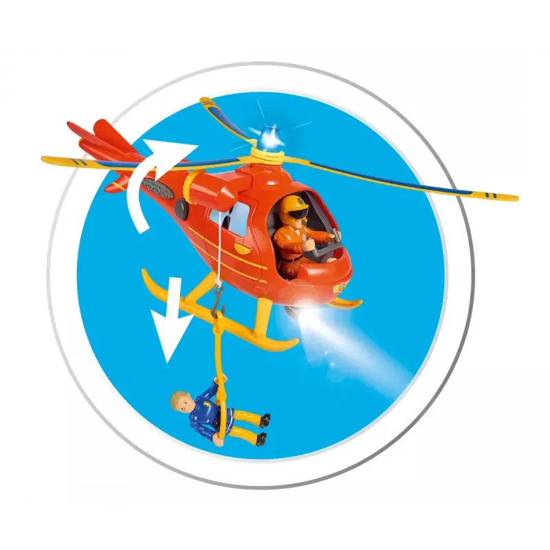 Vrtuľník Simba Toys 109252510 Fireman Sam oranžový 3+