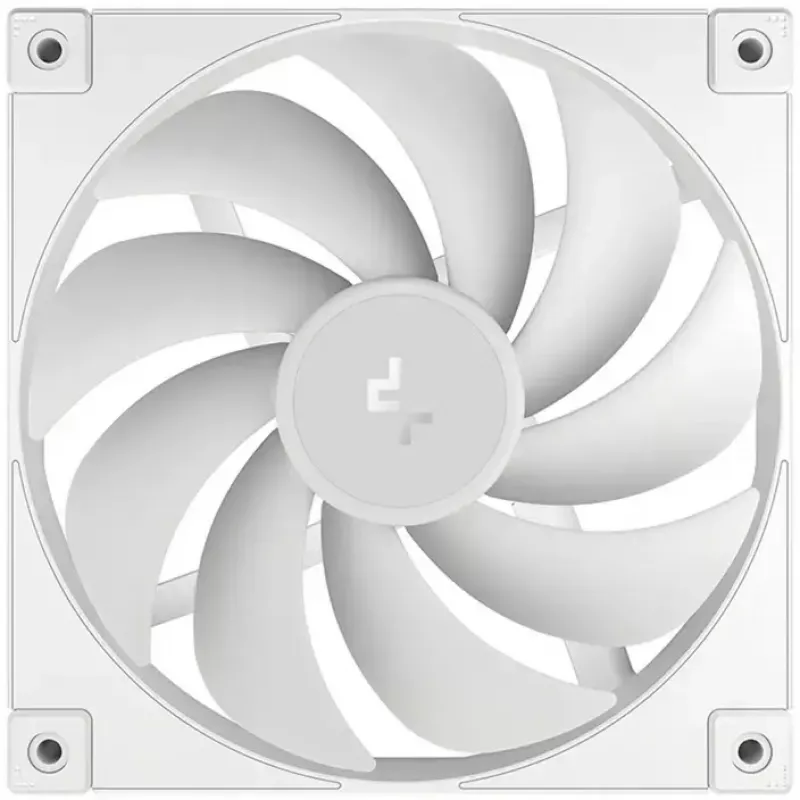 Skriňový ventilátor DeepCool FD14 White 140mm 3in1 — 140 mm, biely, 3-in-1 pripojenie