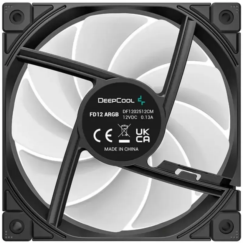 Ventilátor do skrine DeepCool FD12 ARGB 120mm čierny 120x120x25