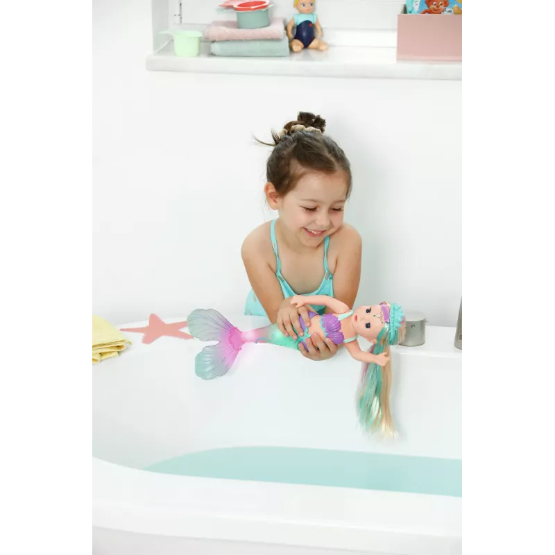 Bábika zapf creation BABY born morská víla model 837368 – bábika do kúpeľa s chvostom morskej víly