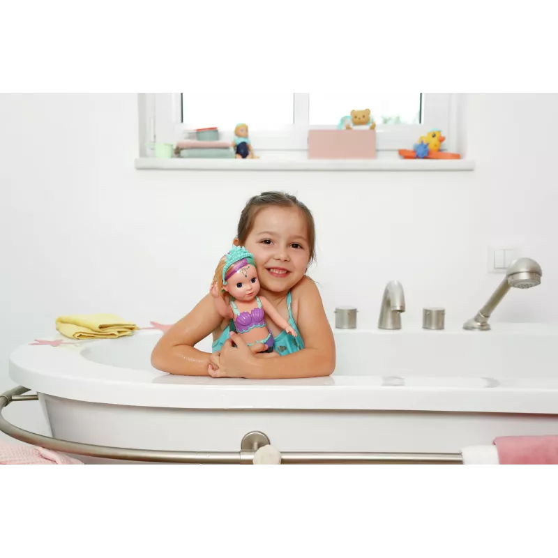 Bábika zapf creation BABY born morská víla model 837368 – bábika do kúpeľa s chvostom morskej víly