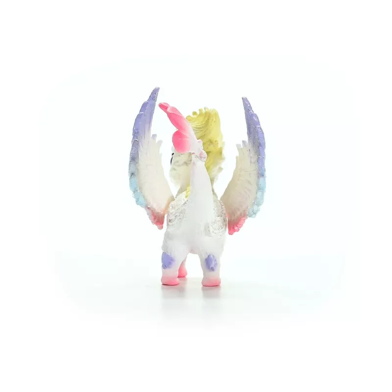 Schleich BAYALA dúhové dračie mláďa figúrka od 5 rokov, béžová modrá zelená, téma jednorožec/pegas