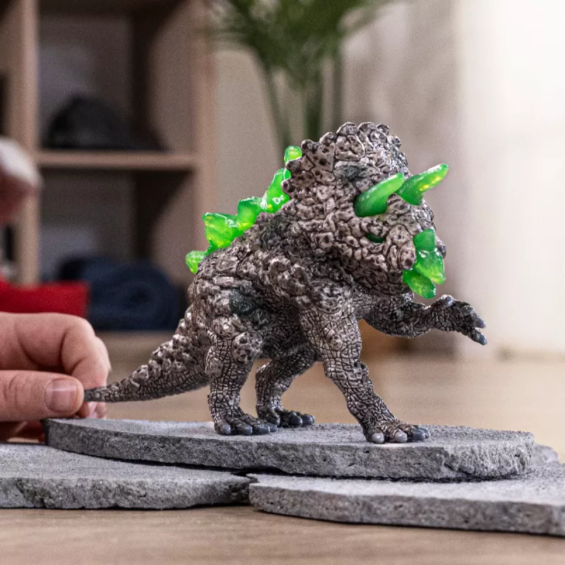 schleich ELDRADOR CREATURES kamenný triceratops, 7 rok(ov), monštrá a draci, kamenný svet, viacfarebná