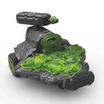 schleich ELDRADOR CREATURES kamenný tryskový jet s mini tvorom, akcia/dobrodružstvo, monštrá a draci, kamenný svet, 7 rok(ov), zelená, sivá