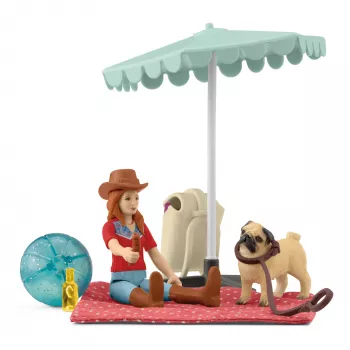 schleich HORSE CLUB Celodenný výlet k jazeru, zvieratá, kone, sady s taškou, 5 rokov, viacfarebné