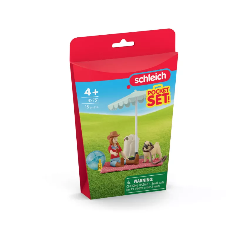 schleich HORSE CLUB Celodenný výlet k jazeru, zvieratá, kone, sady s taškou, 5 rokov, viacfarebné