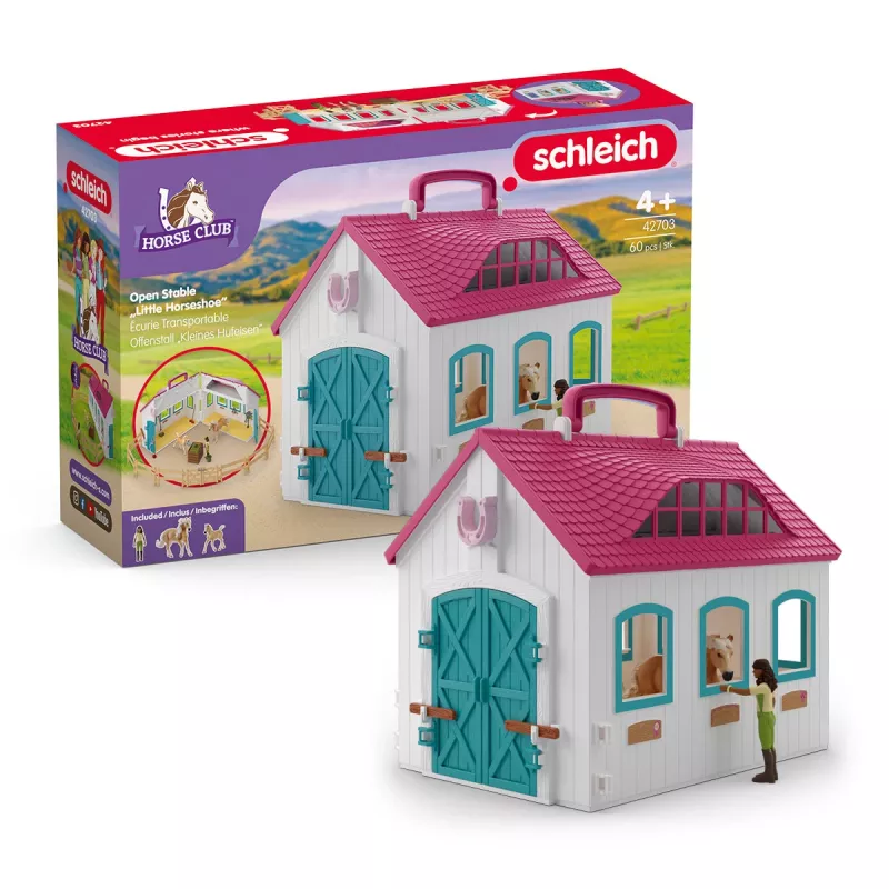 Farma Schleich HORSE CLUB Otvorená stajňa Malá podkova 42703 vek 5-12