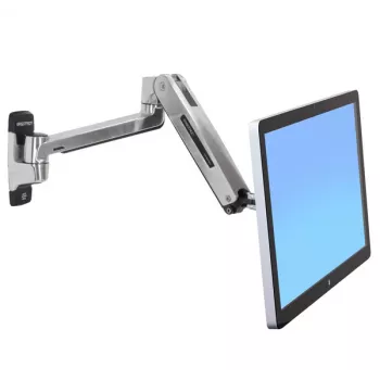 ERGOTRON Lx HD nástenný držiak na sedenie a státie LCD rameno (leštený hliník)