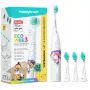 Elektrická zubná kefka Happybrush ECO VIBE KIDS Agnes + 3 náhradné kefky