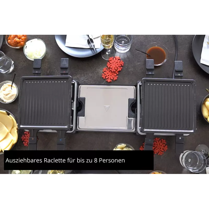Unold 48755 Raclette gril pre 8 osôb 1300 W čierny