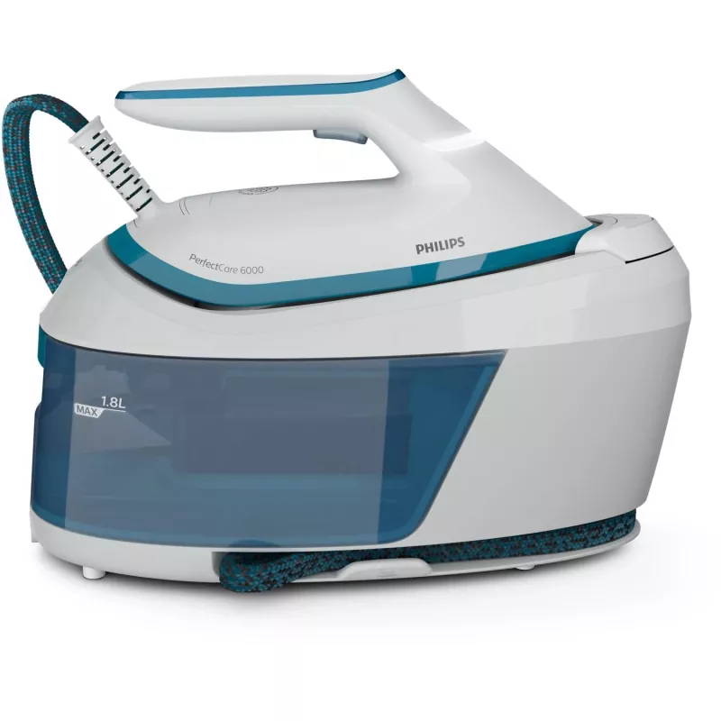 Philips PSG6022/20 parná žehliaca stanica 2400 W 1,8 L SteamGlide Plus žehliaca plocha modrá, biela