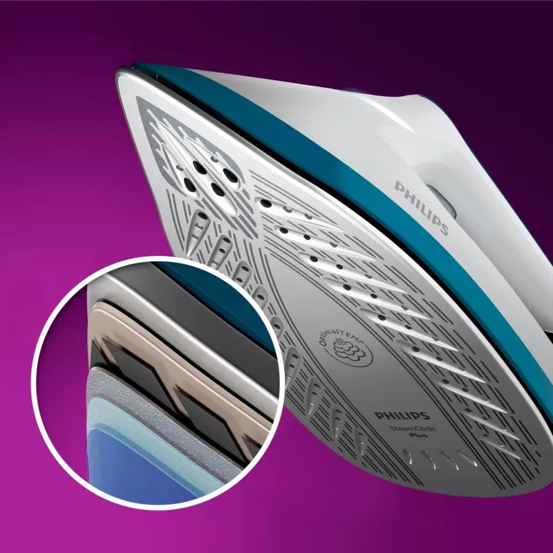 Philips PSG6022/20 parná žehliaca stanica 2400 W 1,8 L SteamGlide Plus žehliaca plocha modrá, biela