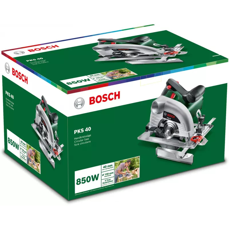 Bosch PKS 40 13 cm zelená, strieborná 5300 ot/min 850 W