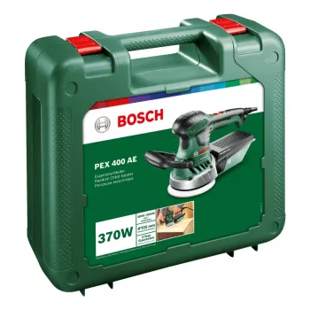 Bosch PEX 400 AE excentrická brúska, excentrická brúska, suchý zips, zelená, Maďarsko, 4000 ot/min, 26000 ot/min