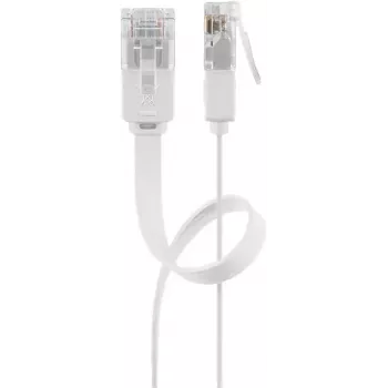 Sieťový kábel Goobay 93358 1m Cat5e U/UTP RJ-45 biely