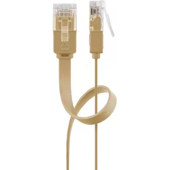 Sieťový kábel Goobay 95883 RJ-45 Cat6 15 m svetlohnedý