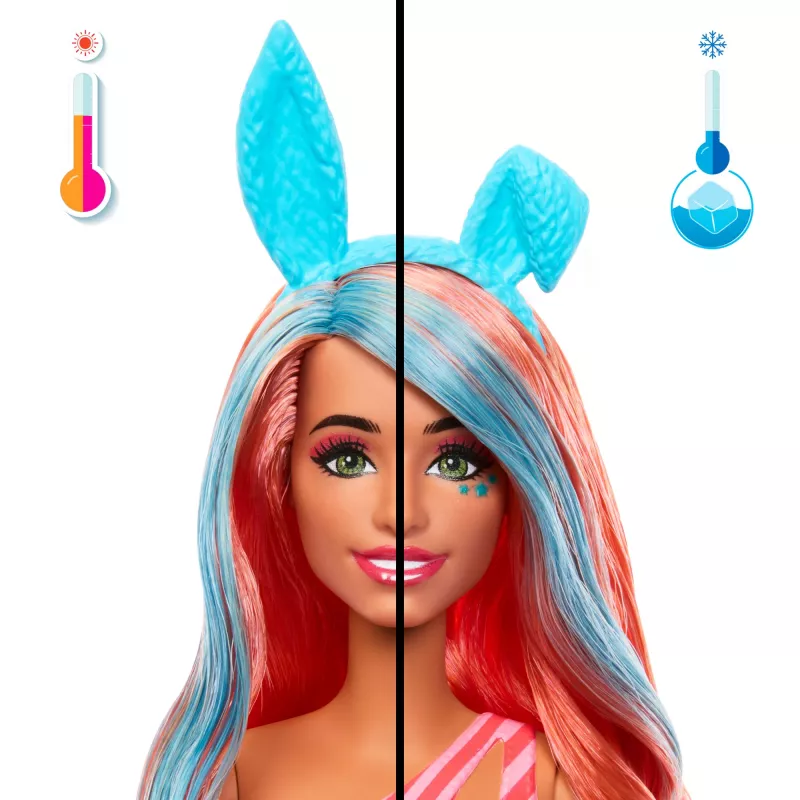 Mattel Barbie Pop! Reveal séria Shakes bábika Mačiatko, JCN87