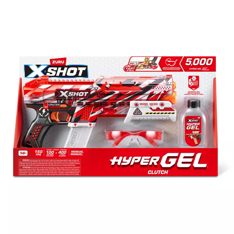 Zuru XSHOT Hyper Gel Clutch vystreľovač gélových guličiek, 1500 gélových guličiek